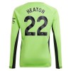 Camiseta de fútbol Portero Manga Larga Manchester United Heaton 22 Primera Equipación 23-24 - Hombre